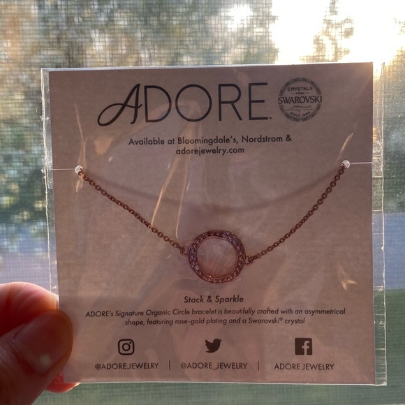 NWT Adore Jewelry Organic Circle Necklace - Picture 3 of 7